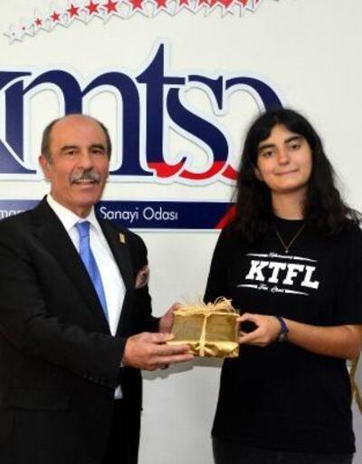Balcıoğlu, olimpiyat şampiyonu Duru Özer'i ödüllendirildi