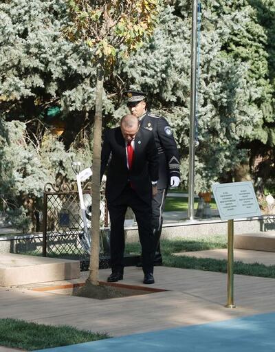Cumhurbaşkanı Erdoğan, Özbekistan’da ağaç dikme törenine katıldı