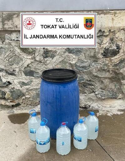 Tokat'ta 120 litre sahte alkol ele geçirildi