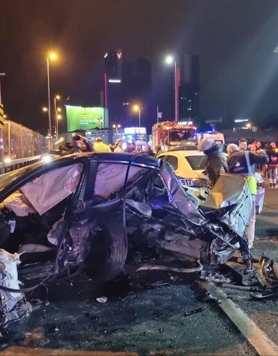 Şişli'de zincirleme kaza: 13 araç birbirine girdi