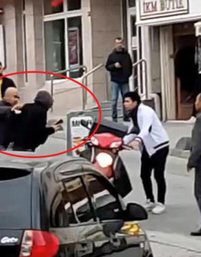 Arnavutköy'de tartıştığı motosikletliyi baltayla tehdit etti 