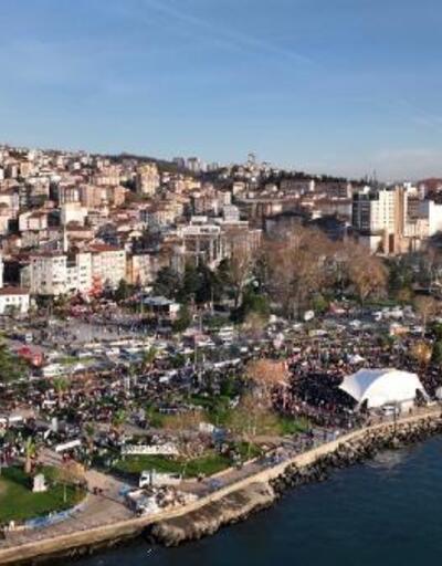 Ereğli’de 2 kilometre mangallı hamsi festivali