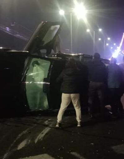 Fatih Sultan Mehmet Köprüsü'nde zincirleme kaza: 3 yaralı