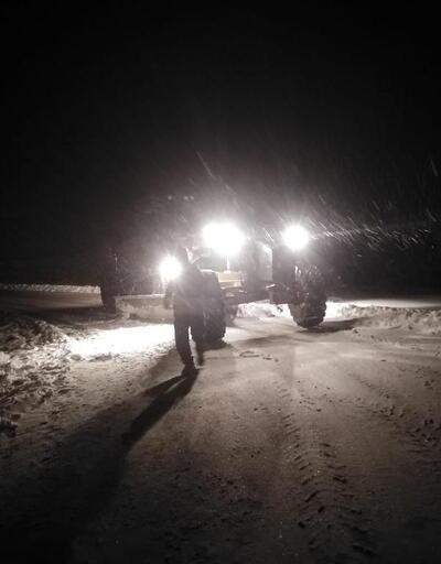Malatya'da kardan kapanan kırsal mahalle yolları açıldı