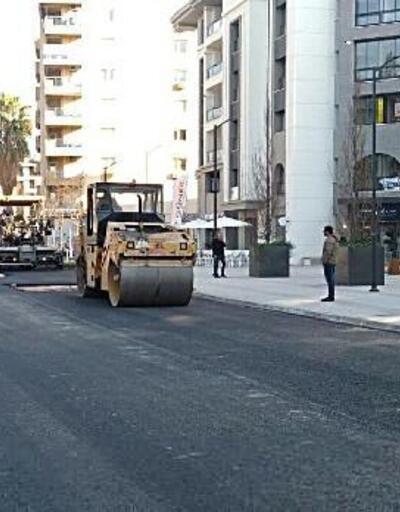 Bayraklı Adalet Mahallesi'nde asfaltlama çalışması tamamlandı
