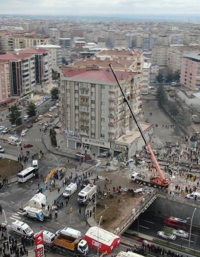 Diyarbakır’da depremin verdiği hasar havadan görüntülendi