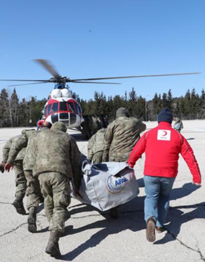 Kızılay ve TSK’dan köylere helikopterle yardım