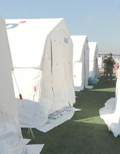 TSK Kahramanmaraş’ta 3 bin kişilik çadırkent kurdu