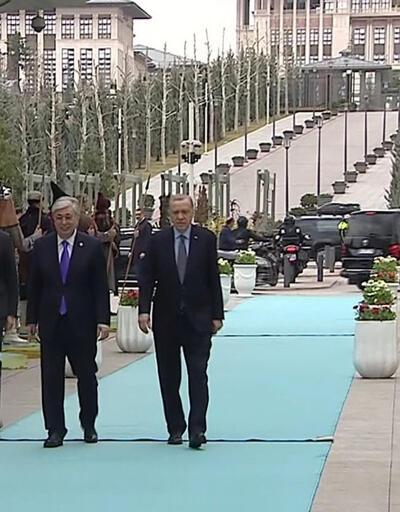 Türk Devletleri Teşkilatı Olağanüstü Zirvesi: Cumhurbaşkanı Erdoğan konuk liderlerle bir arada