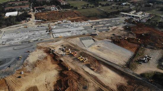 Sancaktepe'de yapılan hastanene inşaatındaki son durum