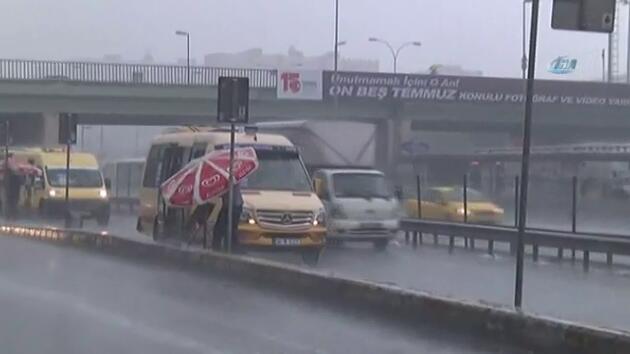 İstanbul'da yağmur sürprizi 