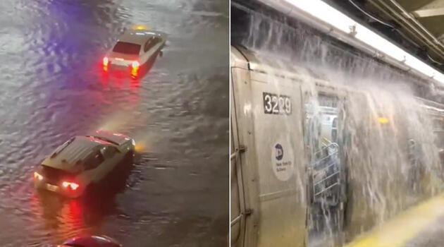 ABD'de 'Ida' alarmı: Metroları su bastı, New York ve New Jersey'de olağanüstü hal ilan edildi