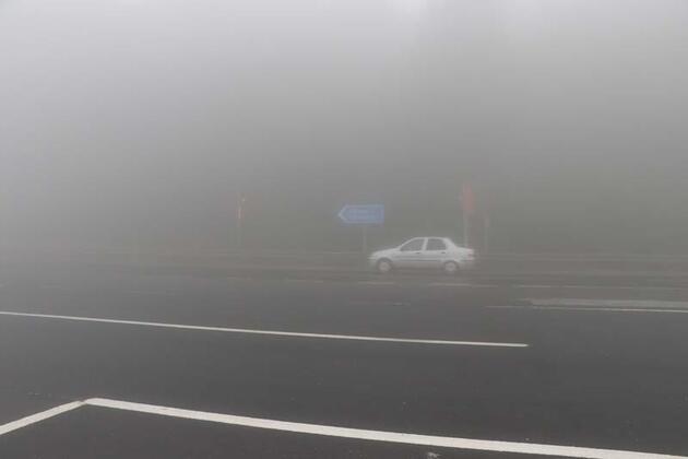 Bolu Dağı'nda sağanak ve sis etkili oluyor
