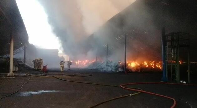 İstanbul Silivri'de plastik fabrikasında yangın