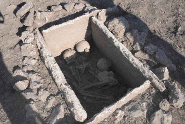 Çayönü Höyüğü'nde 5 bin yıllık sandık mezar bulundu