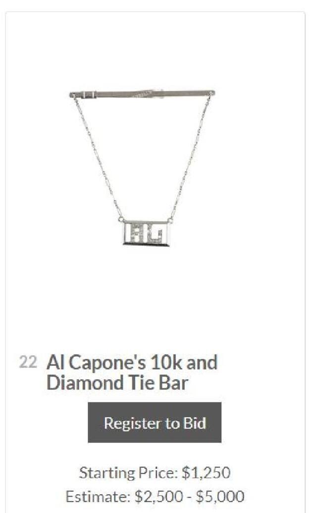 ABD’li mafya babası Al Capone’un kişisel eşyaları açık arttırmada satılacak