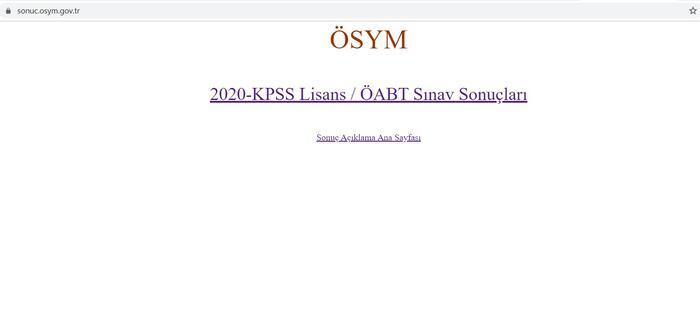 Son dakika: 2020 KPSS lisans sınav sonuçları açıklandı! KPSS lisans sonuç sorgulama ekranı