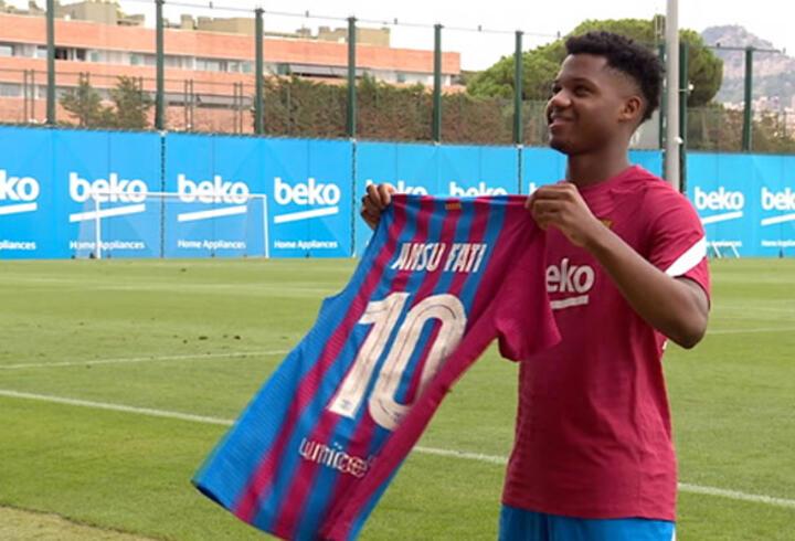 Son dakika... Barcelona'nın yeni 10 numarası Ansu Fati oldu!