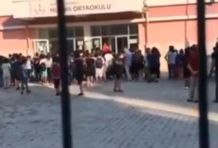 Antalya'da okulda çekilen görüntü velileri ayağa kaldırdı