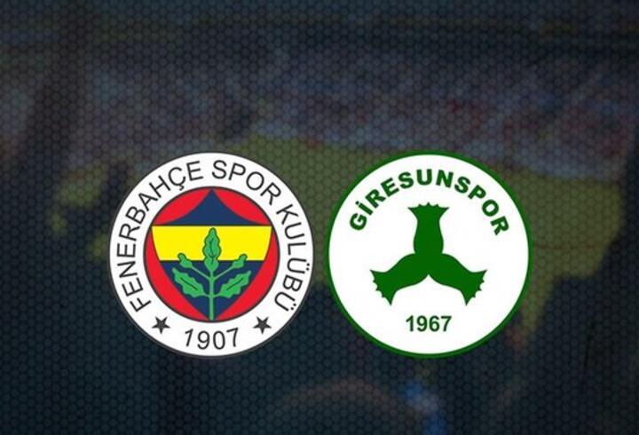 Fenerbahçe Giresunspor maçı kaçta, hangi kanalda? FB Giresunspor maçı canlı yayın izleme bilgileri!