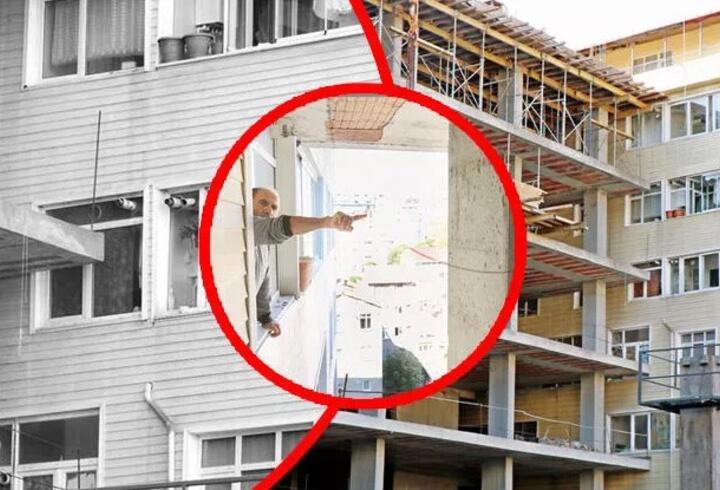Cama sıfır apartman: Şişli'de apartmanın içine giren inşaatın gerekçesi arsa işgaliymiş!