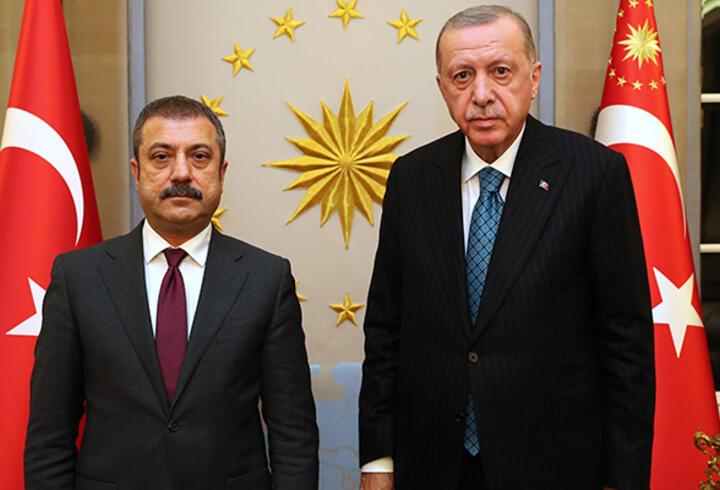 Son dakika haberi: Cumhurbaşkanı Erdoğan, MB Başkanı Kavcıoğlu'nu kabul etti