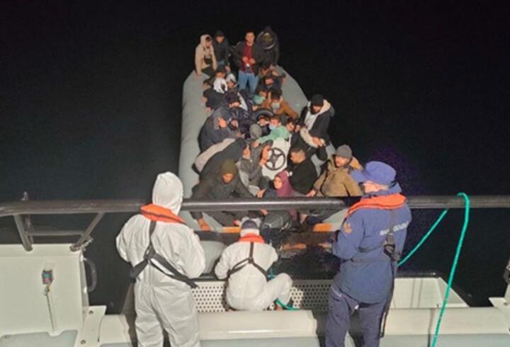 Muğla'da 45 düzensiz göçmen kurtarıldı
