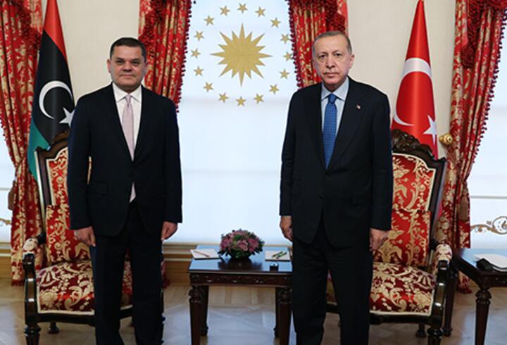 Cumhurbaşkanı Erdoğan, Libya Başbakanı Abdulhamid Dibeybe'yi kabul etti