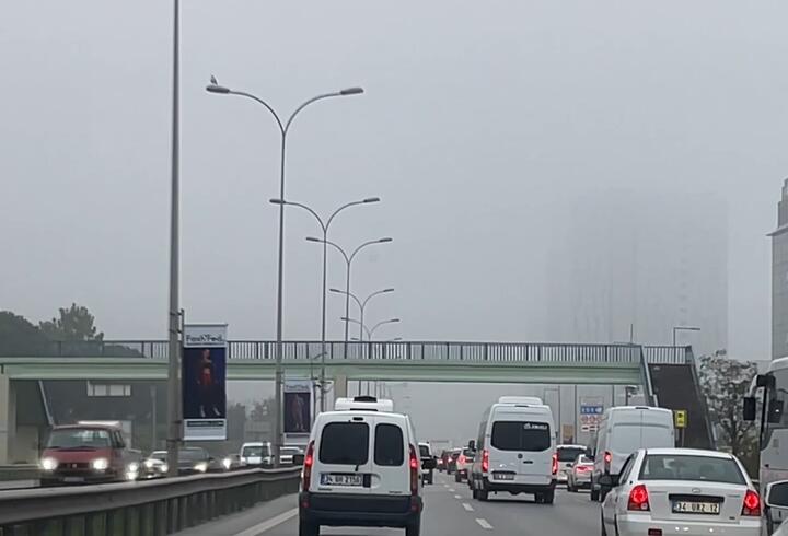 İstanbul trafiğinde sis yoğunluğu