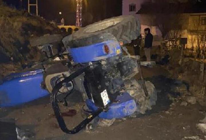 Sivas’ta traktör devrildi: 1 ölü, 1 yaralı