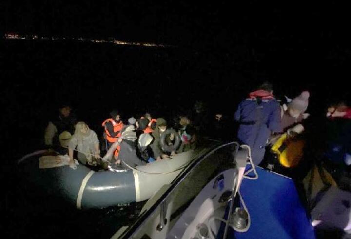 İzmir açıklarında 92 kaçak göçmen kurtarıldı 
