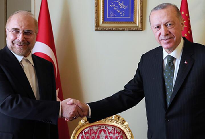 Cumhurbaşkanı Erdoğan, İran meclis başkanını kabul etti