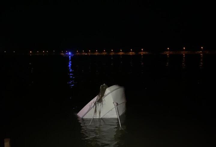 Tekneleri alabora olan 3 balıkçı kurtarıldı