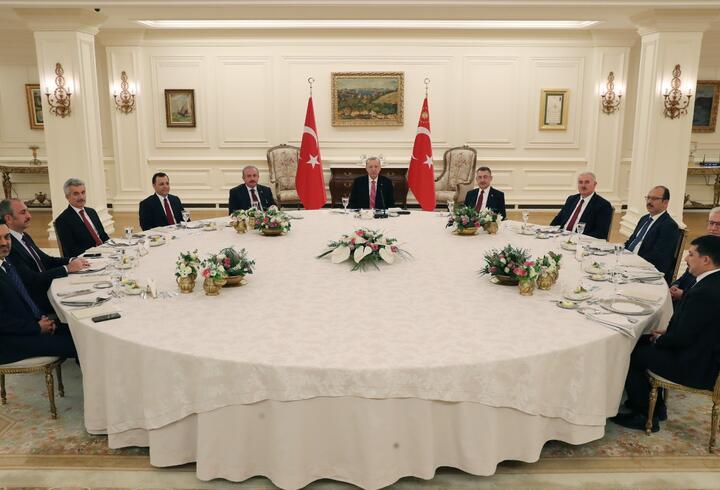 Cumhurbaşkanı Erdoğan, yasama, yürütme ve yargı temsilcileriyle görüştü