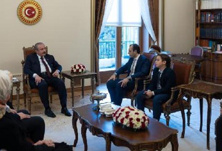 TBMM Başkanı Şentop, Batı Trakya Türkleri liderinin ailesini kabul etti
