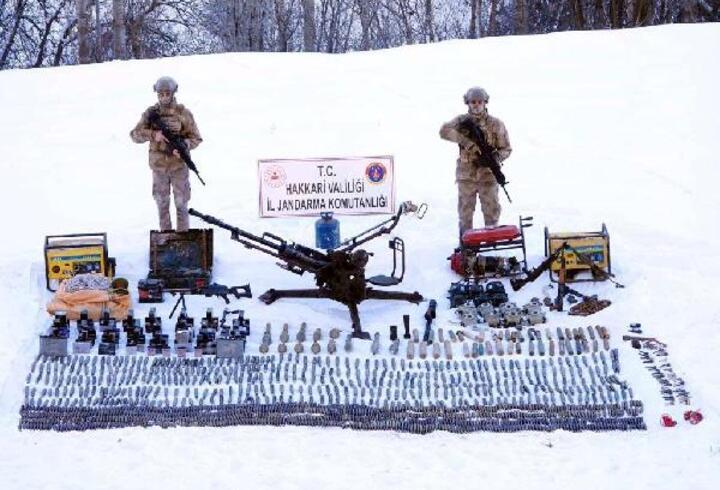 İçişleri: Eren Kış-4 operasyonlarında silah ve mühimmat ele geçirildi