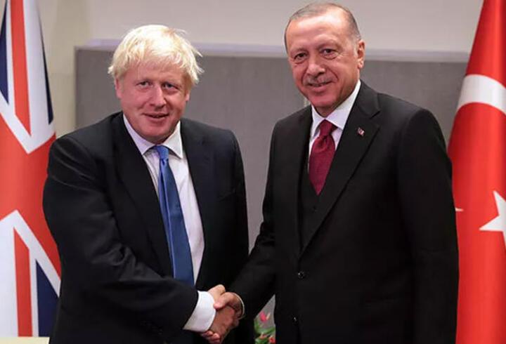 Son dakika... Cumhurbaşkanı Erdoğan, Boris Johnson ile görüştü
