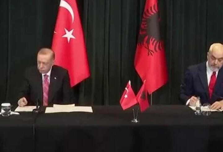 SON DAKİKA HABERİ: Cumhurbaşkanı Erdoğan'dan Arnavutluk'ta FETÖ mesajı