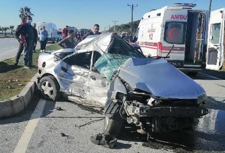 Antalya'da hastane dönüşü kaza; çift öldü, torunları yaralı 