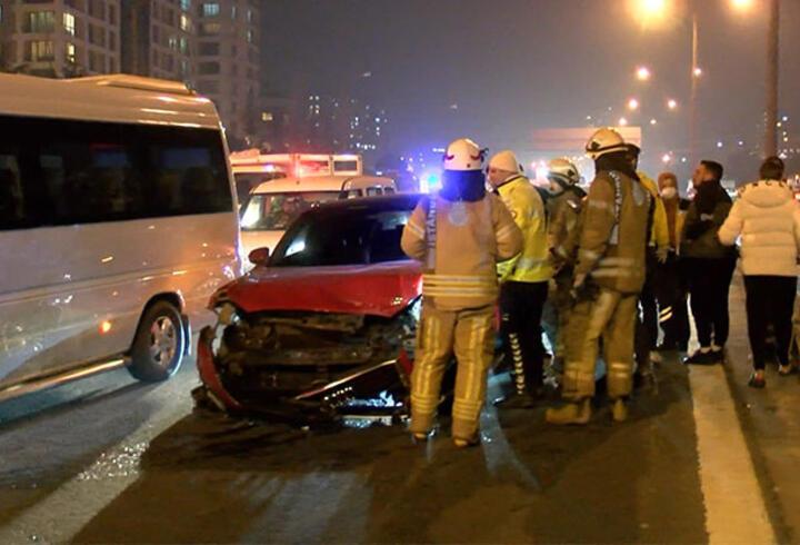 Ümraniye'de aşırı hız kazası