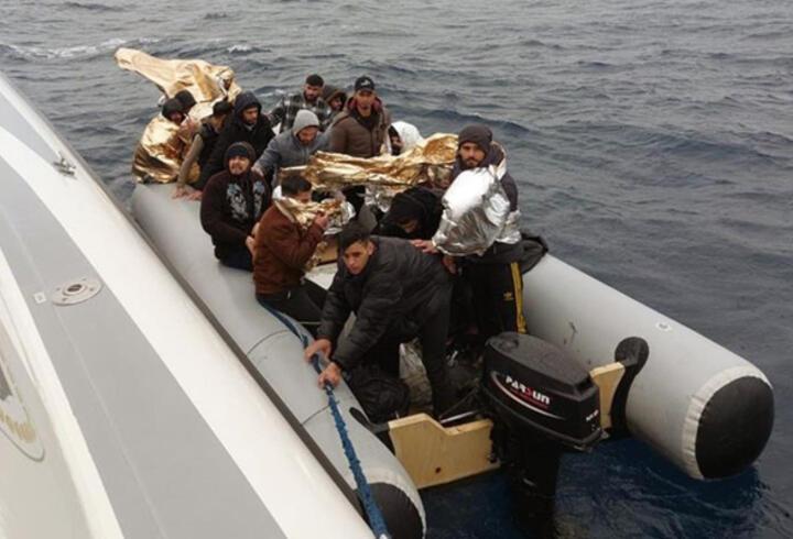 Datça’da Yunanistan tarafından geri itilen 38 düzensiz göçmen kurtarıldı
