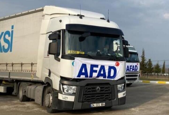 AFAD'ın yardım TIR'ları Ukrayna'ya ulaştı