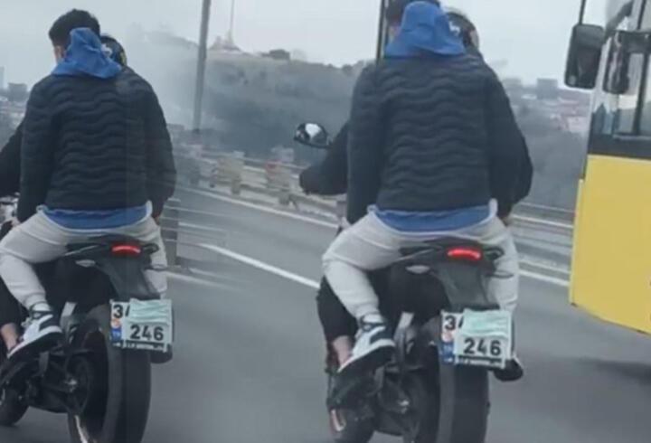 Köprü geçiş ücretinden kaçan motosikletliden pes dedirten yöntem: Plakasını cerrahi maskeyle kapattı