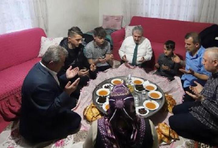 Destici, Ankara'da bir ailenin iftar konuğu oldu