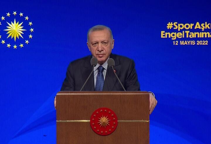 SON DAKİKA: 'Spor Aşkı Engel Tanımaz' Projesi... Cumhurbaşkanı Erdoğan'dan önemli mesajlar