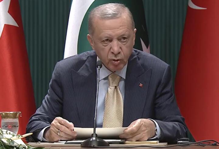 Pakistan Başbakanı Ankara'da... Cumhurbaşkanı Erdoğan'dan önemli açıklamalar