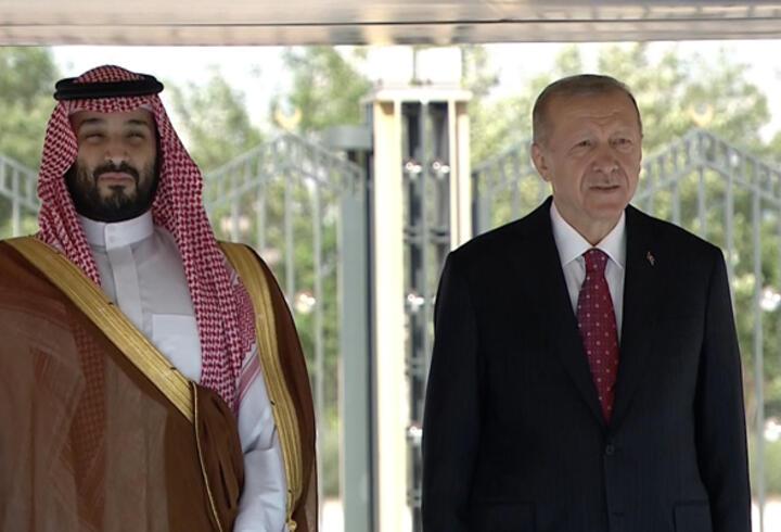 Son dakika haberi: Cumhurbaşkanı Erdoğan ile Veliaht Prens Selman görüştü