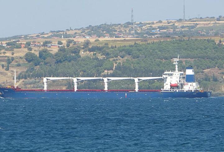 Tahıl gemisi Çanakkale Boğazı'na ulaştı