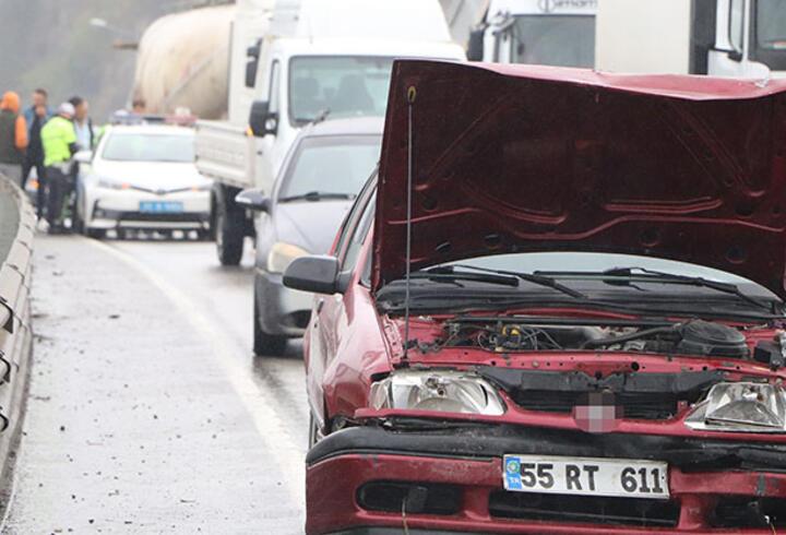 Samsun’da zincirleme kaza: 8 araç birbirine girdi 