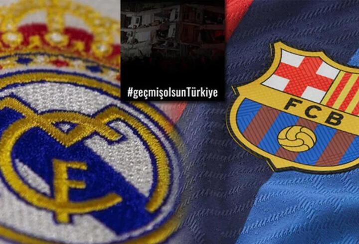 Real Madrid ve Barcelona'dan Türkiye'ye destek mesajları